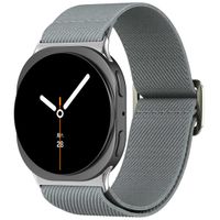 imoshion Elastisches Nylonarmband für das Samsung Galaxy Watch 8 (Classic) - 40 / 44 / 46mm - Grau