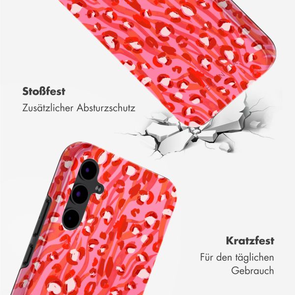 Selencia Vivid Tough Back Cover für das Samsung Galaxy A34 - Wild Spots Lipstick