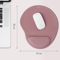 imoshion Ergonomisches Mauspad - Mauspad mit Handgelenkstütze - 30 x 25 cm - Altrosa