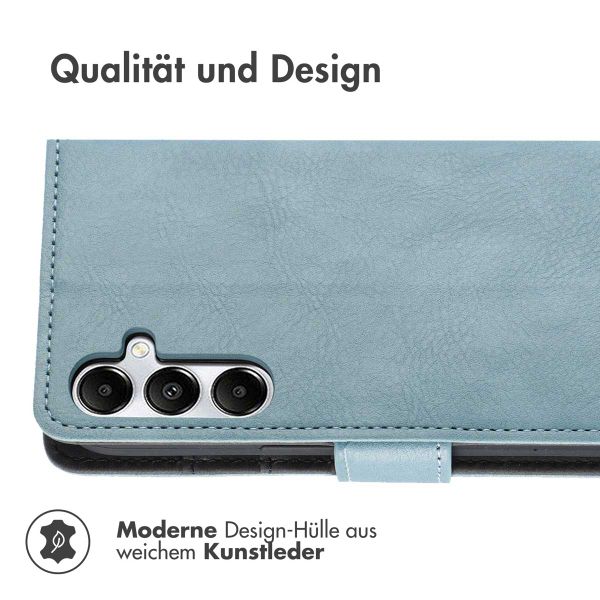 imoshion Luxuriöse Klapphülle Samsung Galaxy A15 (5G/4G) - Hellblau