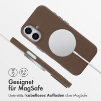 Accezz MagSafe Leather Backcover Apple iPhone 16 - Kaffeebraun