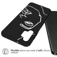 imoshion Design Hülle Samsung Galaxy A13 (5G) / A04s - Line Art Woman Black