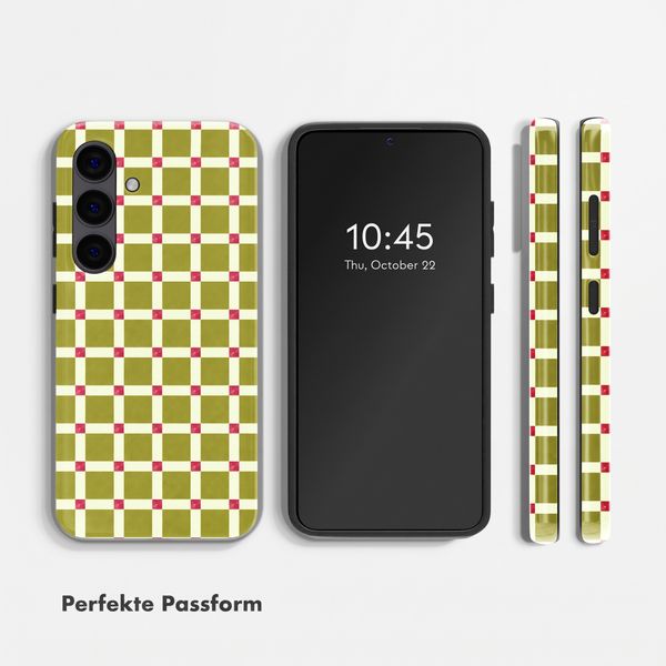 Selencia Vivid Rückabdeckung mit MagSafe Samsung Galaxy S24 - Check This Olive