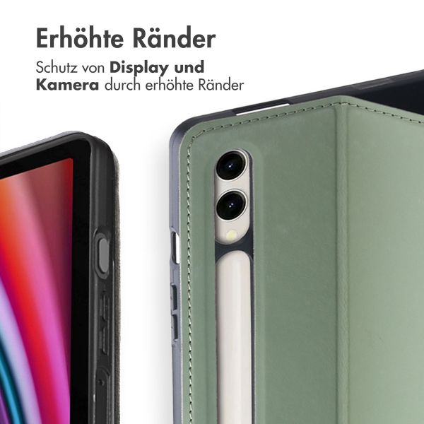 Accezz Classic Klapphülle Samsung Galaxy Tab S10 Plus / Tab S9 FE Plus / Tab S9 Plus - Grün