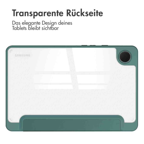 imoshion Trifold Hardcase Klapphülle Samsung Galaxy Tab A9 8.7 Zoll - Grün