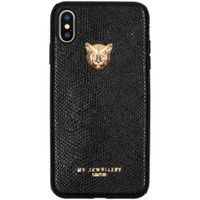 My Jewellery Tiger Softcase Backcover iPhone Xs Max - Schwarz