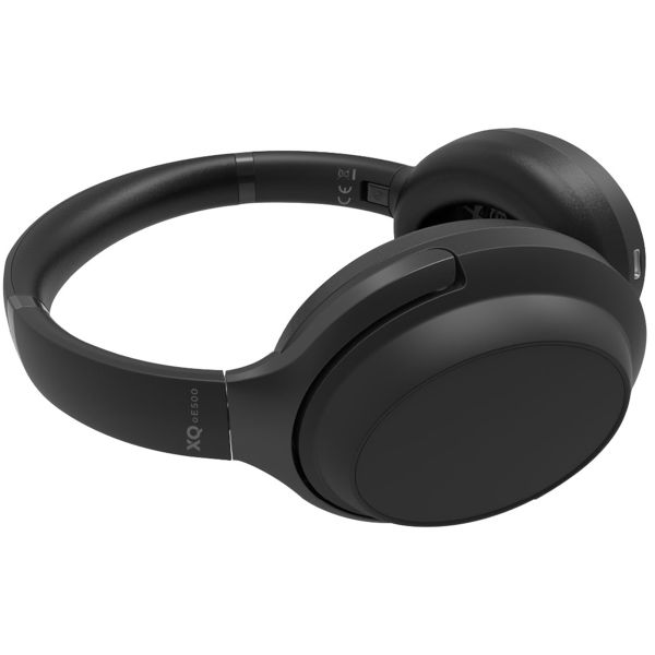 XQISIT ﻿ANC Bluetooth Headset - Kabelloser Kopfhörer mit Active Noise Cancelling - Schwarz