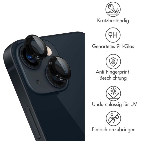 imoshion ﻿2er-Pack Objektivschutz für Kamera für das iPhone 14 / 14 Plus - Schwarz