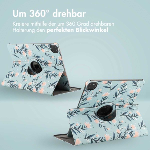 imoshion 360° drehbare Design Klapphülle Apple iPad Pro 13 (2025) M5 / (2024) M4 - Flowers