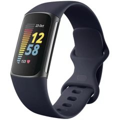 imoshion Silikonband für die Fitbit Charge 5 / Charge 6 - Größe L - Dunkelblau