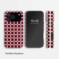 Selencia Vivid Back Cover Apple iPhone 18 Pro / 17 Pro - Check This Burgundy