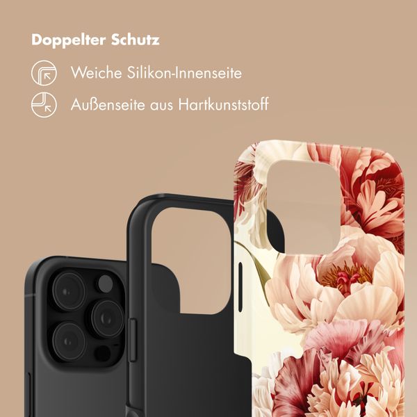 Selencia Vivid Back Cover Apple iPhone 16 Pro - Vintage Peony