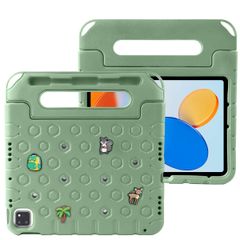 imoshion Kindersichere Schutzhülle mit abnehmbaren Ansteckern Apple iPad 11 (2025) 11 Zoll A16 / iPad 10 (2022) 10.9 Zoll - Olive Green