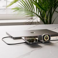 Zens Pro 3 USB-C-Kabel mit kabellosem Ladegerät für Telefon / Earbuds / Apple Watch - MagSafe und Qi2 - Schwarz