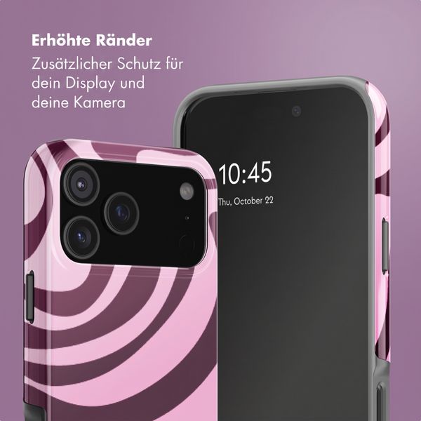 Selencia Vivid Back Cover Apple iPhone 18 Pro Max - Wavy Swirl Pink Plum