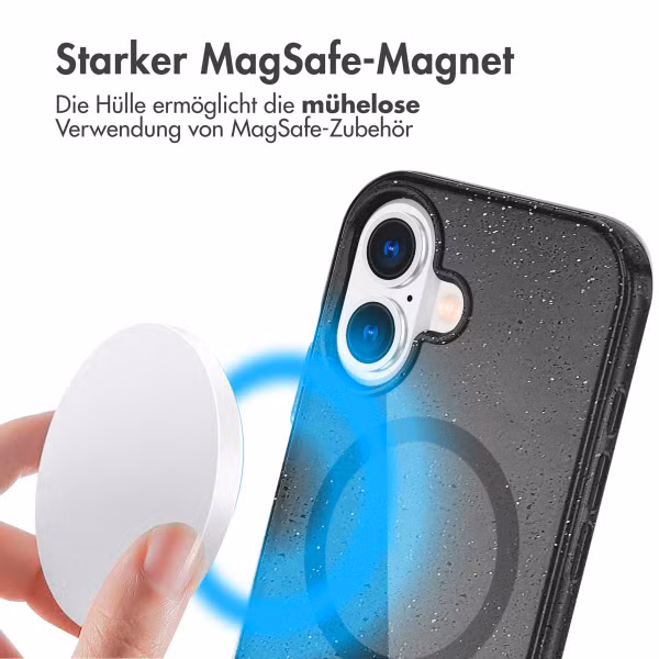 imoshion Sparkle Back Cover mit MagSafe Apple iPhone 17 - Schwarz