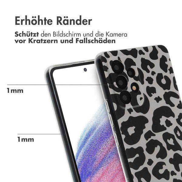 imoshion Design Hülle für das Samsung Galaxy A53 - Leopard Transparent