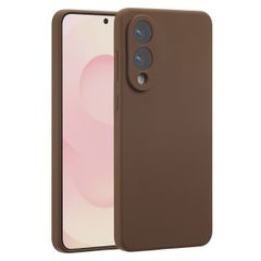 Accezz Liquid Silikoncase mit MagSafe Samsung Galaxy S25 Edge - New Tea Brown