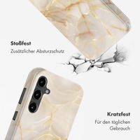 Selencia Vivid Back Cover Samsung Galaxy S23 FE - Golden Beige Marble