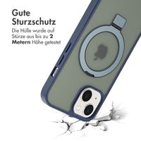 Accezz Ring Stand Backcover mit MagSafe Apple iPhone 13 - Blau