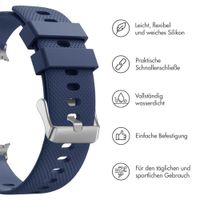 imoshion Flexibles Silikonarmband für das Samsung Galaxy Watch 8 (Classic) - 40 / 44 / 46mm - Dunkelblau