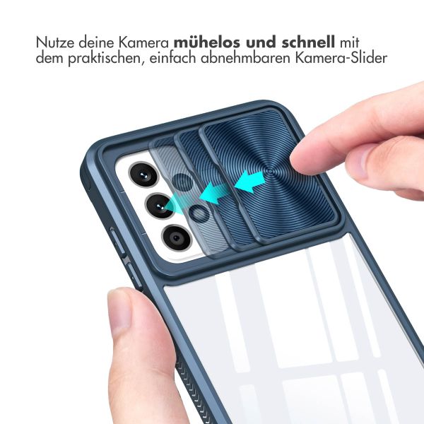 imoshion Back Cover mit Kameraschieber für das Samsung Galaxy A52(s) (5G/4G) - Dunkelblau