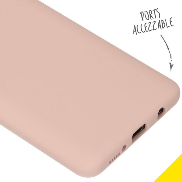 Accezz Liquid Silikoncase Rosa für das Samsung Galaxy A51