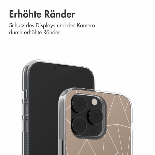 imoshion Design Hülle iPhone 14 - Graphic Lines Beige