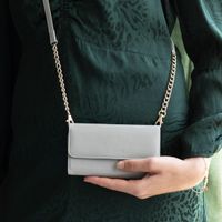 Selencia Clutch Klapphülle aus veganem Leder mit herausnehmbarem Case iPhone Xr