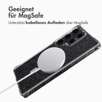 imoshion Klare Glitter Backcover mit MagSafe Samsung Galaxy S25 Ultra - Silber