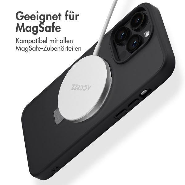 Accezz Ring Stand Backcover mit MagSafe für das iPhone 14 Pro Max - Schwarz