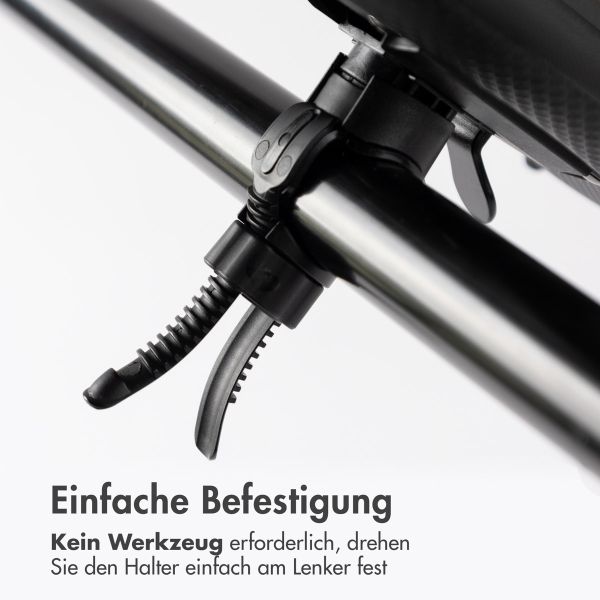 imoshion Fahrradhalter Spritzwassergeschützt - mit Sonnenblende - Schwarz