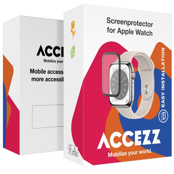 Accezz Displayschutzfolie mit Applikator für die Apple Watch Series 10 - 46 mm