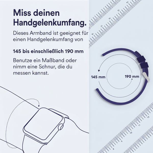 Apple Alpine Loop Armband für  Apple Watch | 44/45/46/49 mm - Größe M - Starlight