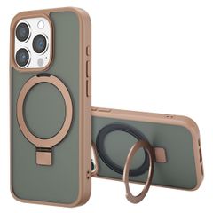 Accezz Ring Stand Backcover mit MagSafe für das iPhone 15 Pro - Brown