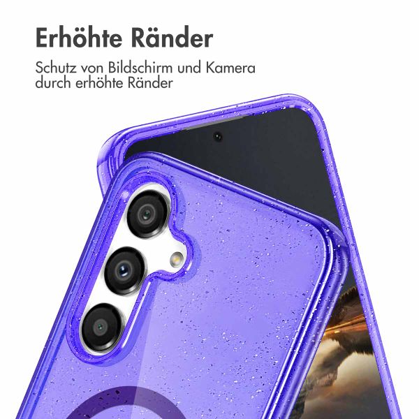 imoshion Sparkle Back Cover mit MagSafe Samsung Galaxy S25 - Glitzer Violett