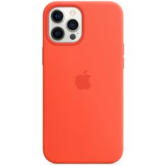 Apple Silikon-Case MagSafe für das iPhone 12 Pro Max - Electric Orange