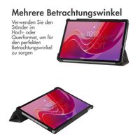 imoshion Design Trifold Klapphülle für das Lenovo Tab M11 - Black Marble