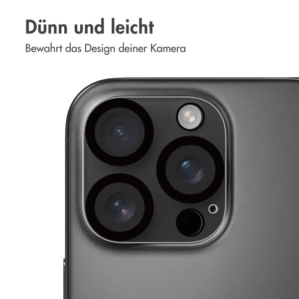 imoshion 2er-Pack Objektivschutz für Kamera für das iPhone 16 Pro / 16 Pro Max - Schwarz