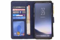 Blaue luxuriöse Portemonnaie-Klapphülle für das Galaxy S8 Plus