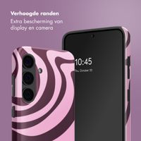 Selencia Vivid Rückabdeckung mit MagSafe Samsung Galaxy S24 - Wavy Swirl Pink Plum