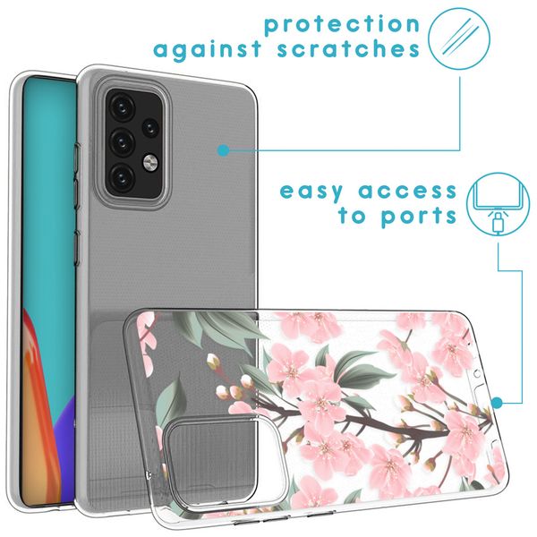 imoshion Design Hülle für das Samsung Galaxy A52(s) (5G/4G) - Cherry Blossom