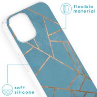 imoshion Design Hülle für das iPhone 13 - Blue Graphic