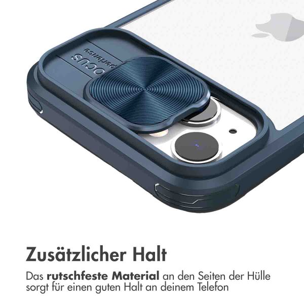 imoshion Back Cover mit Kameraschieber für das iPhone 14 - Dunkelblau