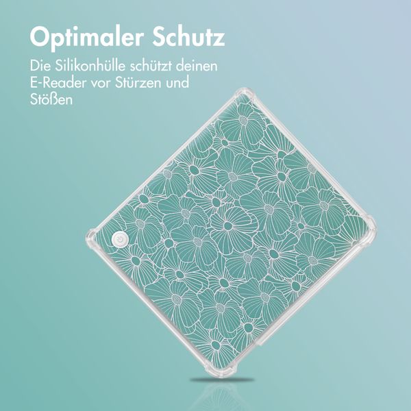 imoshion Design Clear Backcover Kobo Libra Colour - Botanica