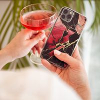 imoshion Design Hülle Samsung Galaxy A71 - Marmor - Rot