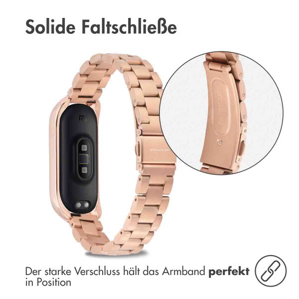 imoshion Edelstahlarmband für das Xiaomi Mi Band 3 / 4 - Rose Gold