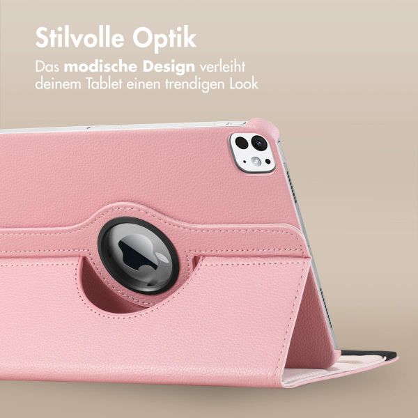 imoshion 360° drehbare Klapphülle Apple iPad Air 11 Zoll (2025) M3 / (2024) M2 / Air 5 (2022) / Air 4 (2020) / Pro 11 (2018/2020) - Rosa