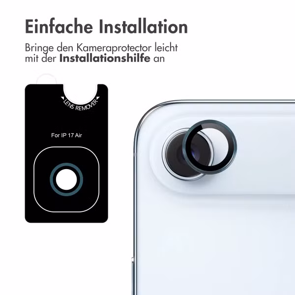 imoshion 2er Pack Kameraobjektivschutz für das Apple iPhone Air - Blaugrau