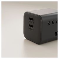 Zens Kompaktes Ladegerät 2x USB-C 100W - Netzteil - Schwarz